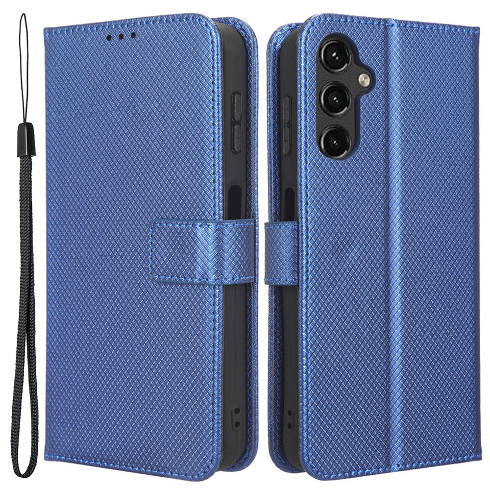 For Samsung Galaxy A24 4G / A24 5G PU Leather Phone Case Wallet Stand Diamond Texture Protective Cover For Samsung Galaxy A24 4G / A24 5G PU Leather Phone Case Wallet Stand Diamond Texture Protective Cover